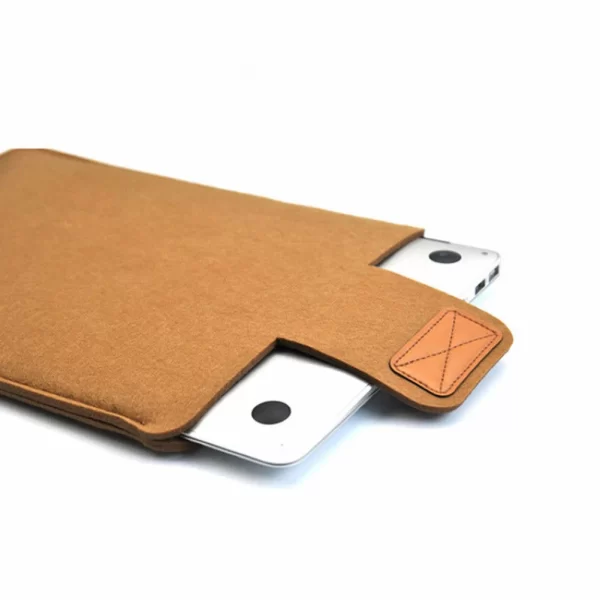 Feutre Manche Slim Tablette Case Cover Bag pour MacBooks Air Pro 11 13 15 pouces Sac de stockage de tablette couleur solide – Image 5