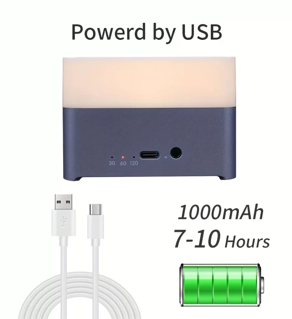 Machine sonore de bruit blanc, appareil d'aide au sommeil avec 39 sons apaisants et lumière respiratoire Baby Sleep Soother portable avec minuterie – Image 5