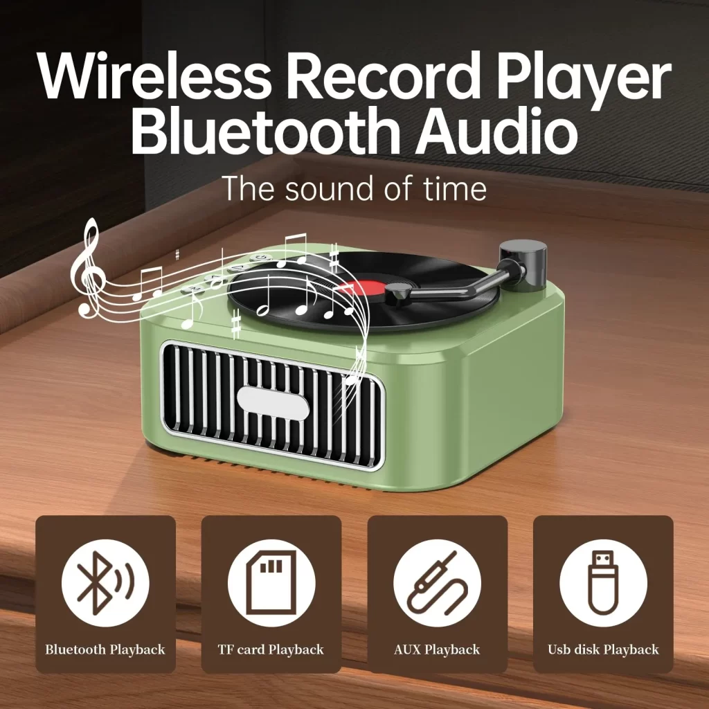Petite animation intelligente rétro haut-parleur Bluetooth sous-woofer poupée portable petite haute qualité sonore surpoids bas haut de gamme – Image 7