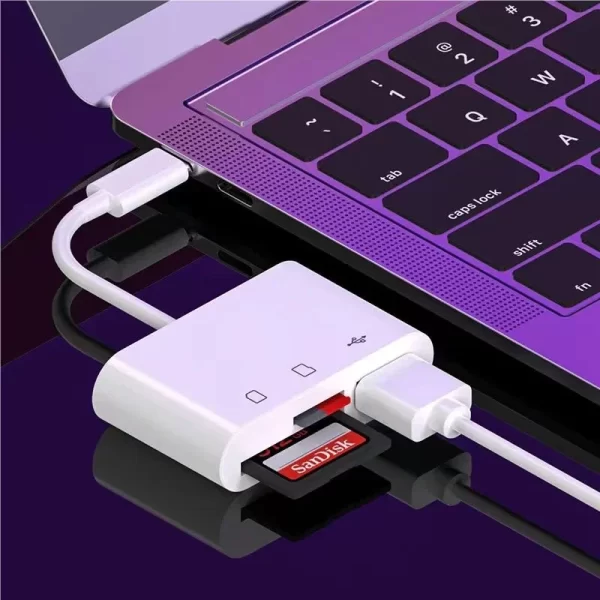 Adaptateur de type c TF CF sD Lecteur de carte mémoire OTG Écrivain Compact FlashUsB-C pour lPad Pro Huawei Macbook samsung Xiaomi lecteur de cartes – Image 5