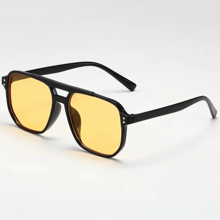 Vintage Hommes Femmes Grandes lunettes de soleil Hommes Carré Shades Marque Designer Lunettes de soleil Unisex Lentilles noires Lentilles masculines Lunettes de soleil Femme UV400 – Image 3