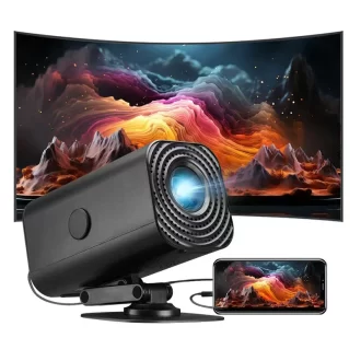 Projecteur maison HD 1080P, projecteur 3D portable, écran de téléphone portable sans fil / câblé, WiFi, HDMI + USB + interface audio