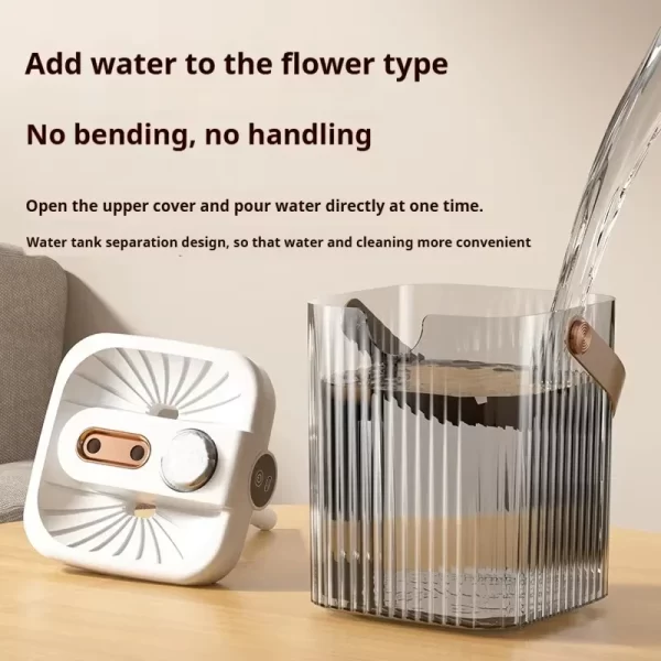 2L Portable Double - Spray USB Humidifier: Aroma Diffuser with Cooling Mist. Comes with a Delightful Small Night Light for Added – Image 4