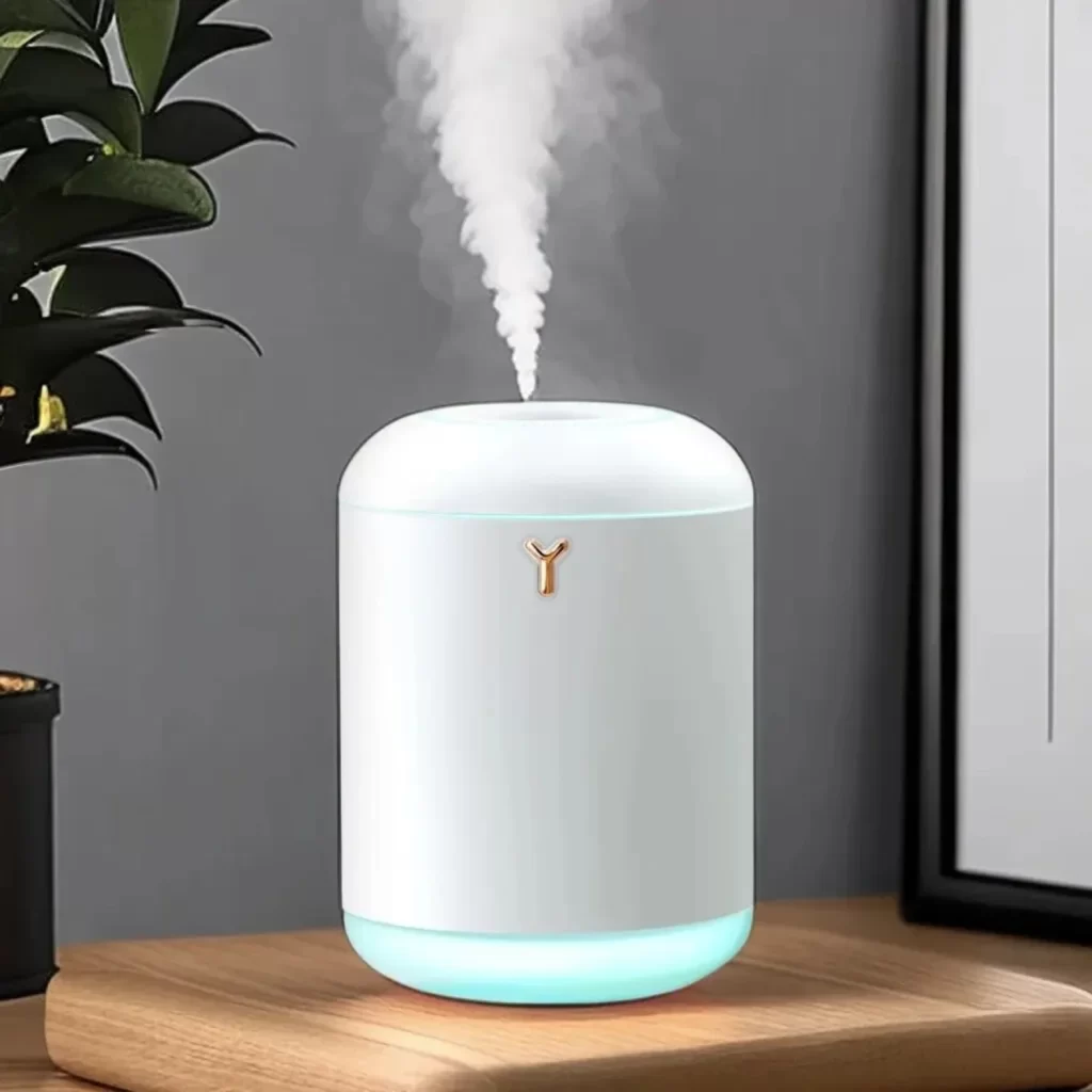 Humidificateur d'air de bureau de 1000ml de grande capacité USB Mist Maker Fogger avec couleurs LED Light Heavy Fog Small Table Humidifier – Image 4