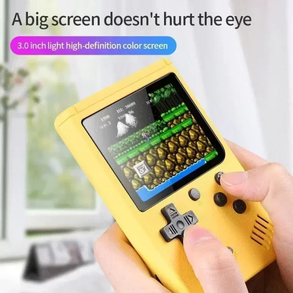 Console de jeux vidéo 8 bits avec écran LCD de 3 pouces, mini lecteur portable rétro, 500 jeux intégrés, console de jeux portable AV, cadeau pour enfants – Image 4