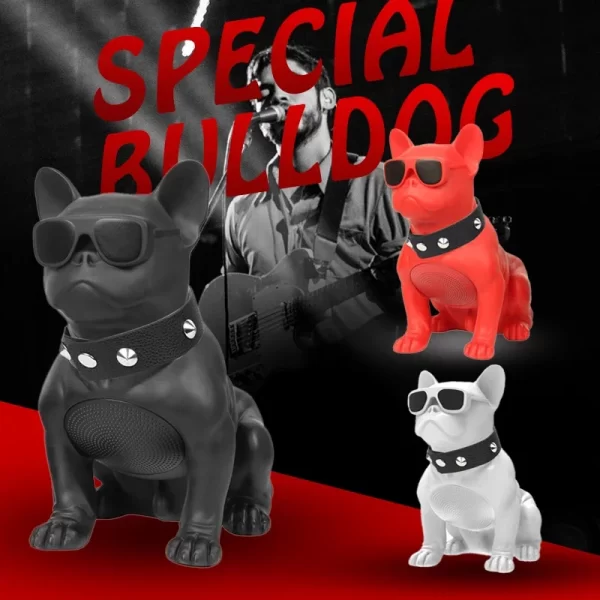 Big Bulldog haut-parleur Bluetooth sans fil portable FM basse lourde 3D qualité sonore radio surround sous-woofer de carte multifonction – Image 3