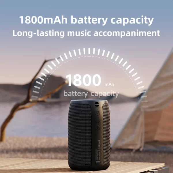 ZEALOT-S32 Mini haut-parleur Bluetooth portable HIFI haut-parleur sans fil avec support de la colonne radio fm TF, TWS, USB – Image 6