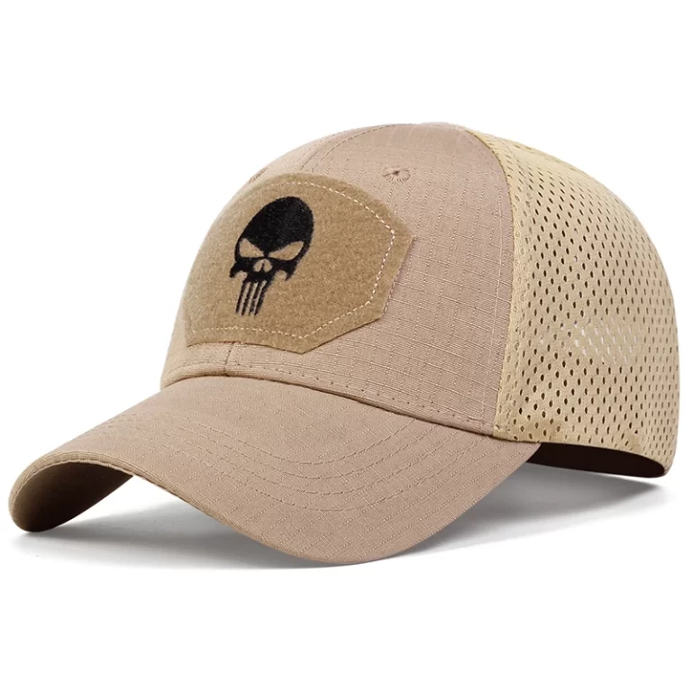 Unisex crâne broderie étiquette caps de baseball respirant printemps et automne extérieur chapeau décontracté ajustable chapeau solaire – Image 6