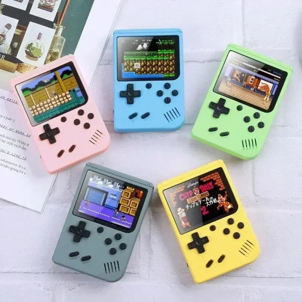Console de jeux vidéo 8 bits avec écran LCD de 3 pouces, mini lecteur portable rétro, 500 jeux intégrés, console de jeux portable AV, cadeau pour enfants – Image 6
