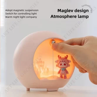 Lampe romantique mini humidificateur d'air USB diffuseur d'huile essentielle d'aromathérapie pour enfants diffuseur de parfum de chambre