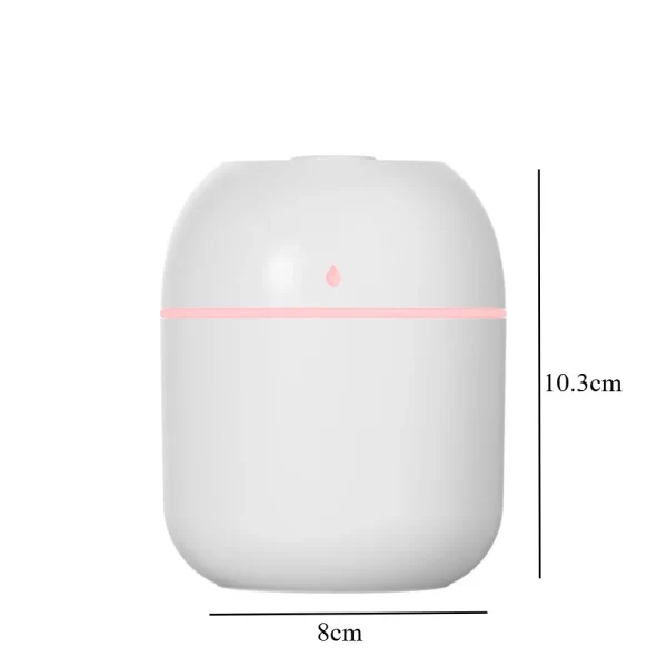 Humidificateur d'air de goutte d'eau USB Voiture Home Desktop Intérieur Mini Portable Mute Air Humidificateur d'atomisation Appareils ménagers – Image 5