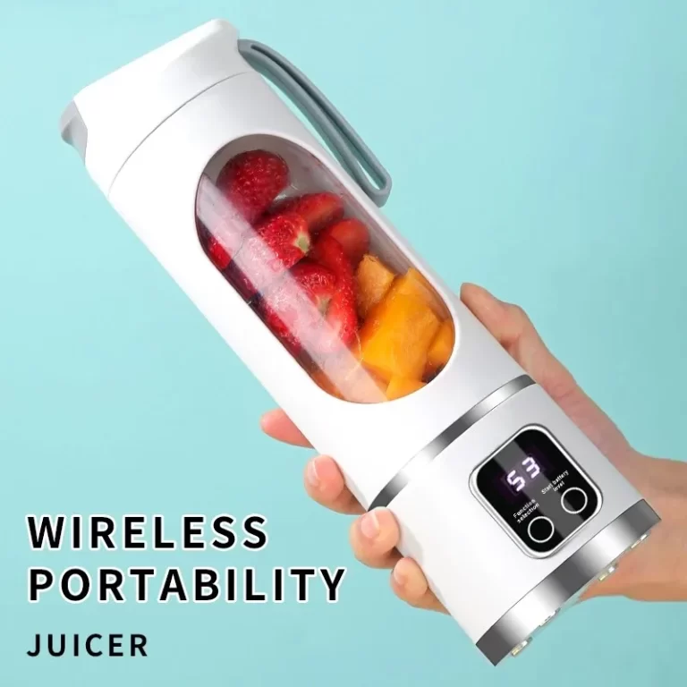 10 lames extracteur de fruits portable 450ml Capacité 3 engrenages USB mélangeur rechargeable concasseur à glace pour shakes et smoothies jus de tasse – Image 4