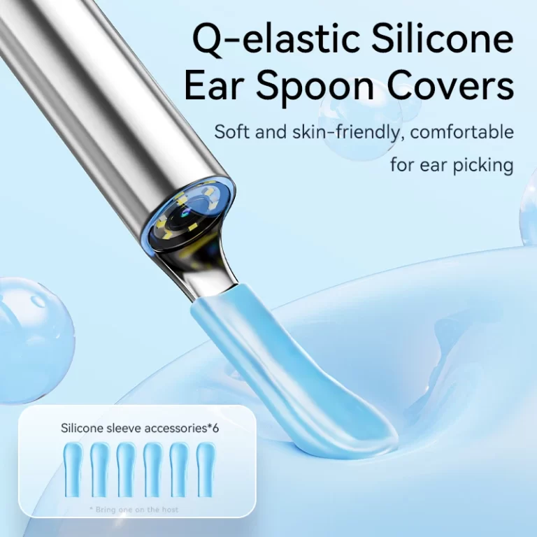 Nettoyeur de cire d'oreille visuelle avec caméra Endoscope d'élimination de cire d'oreille avec caméra 5M Otoscope lumineux Outils de nettoyage de l'oreille Soins de l'oreille – Image 7