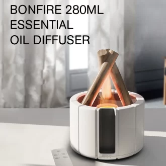 NOUVEAU Feu de camp simulé machine d'aromathérapie humidificateur d'air atomisateur ultrasonique diffuseur d'huile essentielle avec télécommande 2024