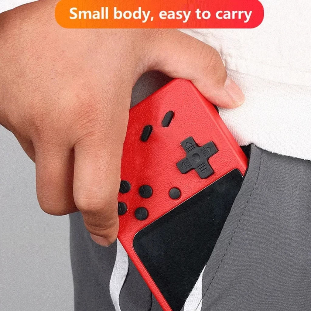 Une petite console de jeu portable pour enfants avec des centaines de jeux de charge peut être connectée au téléviseur – Image 2