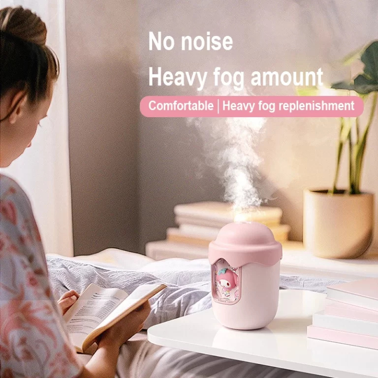 250ml Humidifie Air de bureau Cartoon Cute Kuromi Melody Pochacco Mini Pas de bruit Longue durée de vie de la batterie pour la voiture et humidificateur domestique – Image 4