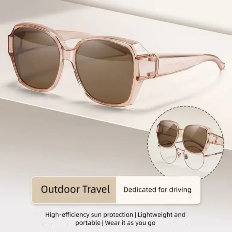 Hommes Femmes Vintage Anti-UV Lunettes de soleil Unisex Wear Over Myopia Prescription Lunettes de voyage en plein air Fit Over Lunettes de soleil pour le sport – Image 4