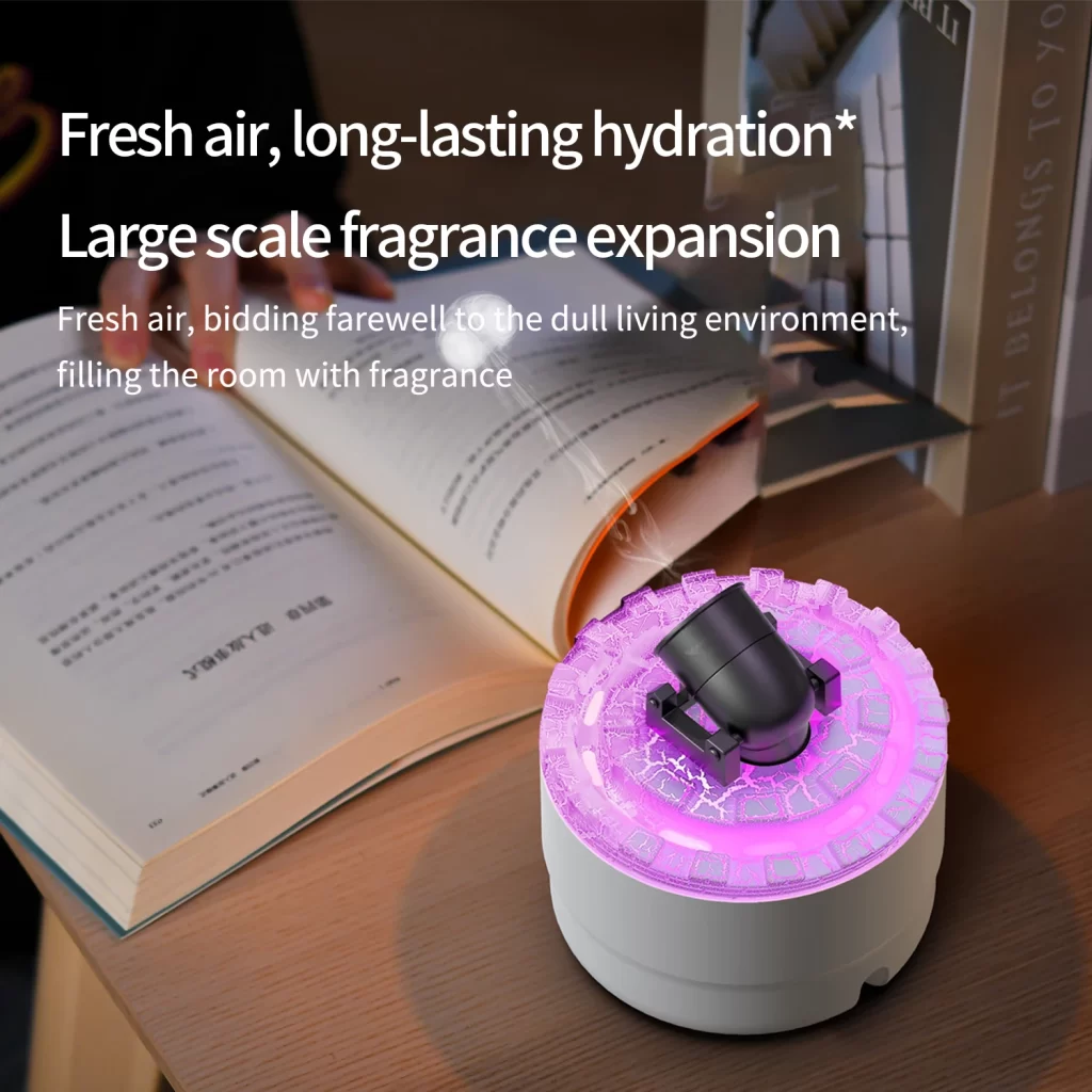Artillerie simulée feu diffuseur d'huile essentielle aromathérapie humidificateur d'air maison petite fragrance diffuseur d'humidificateur d'arôme – Image 7