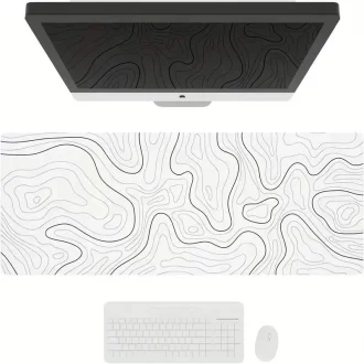 1PC Grand Souris Pads pour bureau, Souris de jeu, Souris Pad avec bords cousu et base en caoutchouc antidérapant, Souris Pad étendue