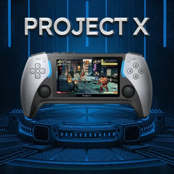 Coopreme Nouveau projet X 4.3 pouces écran haute définition Ips console de jeu portable prend en charge la sortie PS1 Arcade HD pour le double joystick – Image 2