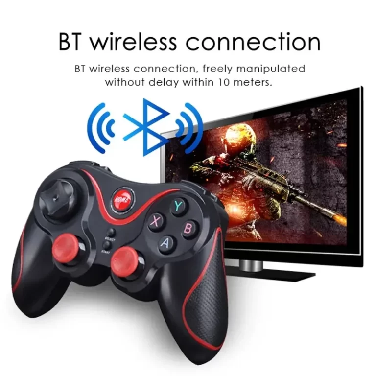 MG09 contrôleur de jeu Bluetooth sans fil pour PC Téléphone mobile TV BOX Ordinateur Tablette Joystick Gamepad Joypad Holder – Image 6
