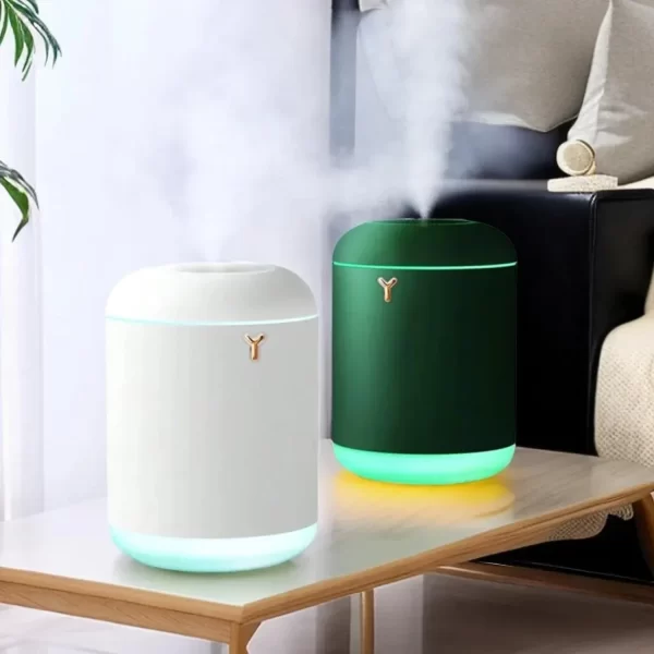 Humidificateur d'air de bureau de 1000ml de grande capacité USB Mist Maker Fogger avec couleurs LED Light Heavy Fog Small Table Humidifier – Image 2