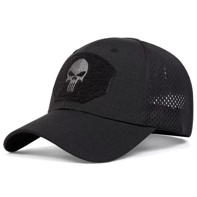 Unisex crâne broderie étiquette caps de baseball respirant printemps et automne extérieur chapeau décontracté ajustable chapeau solaire – Image 2