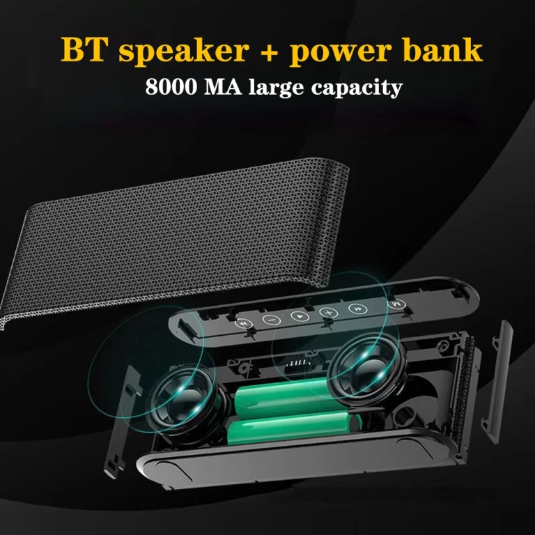 X6 8000mAh Battery Bluetooth-compatible V4 2 EDR Speaker Wireless TF Card USB Disk Subwoofer Mobile Power Bluetooth Speaker – Image 5