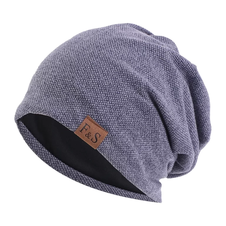 Unisex Beanie Cotton Night Sleep Cap Cap Cap Chemo Cap Turban Baggy Hair Care Night Cap Cap Solid Colo Hommes Femmes – Image 2