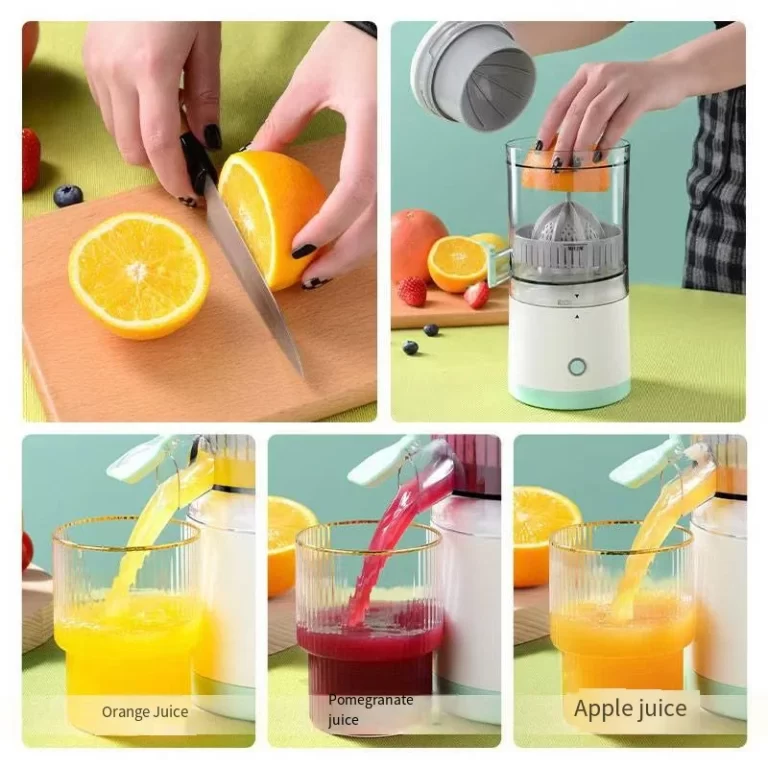 Juicer électrique portable USB Charge Orange Lemon Fruit Blender Mini Juicer ménager Famille Essentielle – Image 4