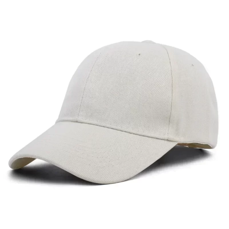 Couleur solide Twill Plain Soft Top Acrylic Sports Cap Papa Chapeaux ajustables Blancs Personnel Non structuré Baseball – Image 8
