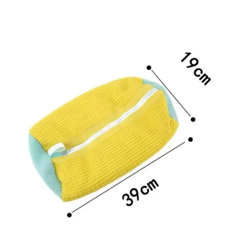 Sacs de blanchisserie Machine à laver chaussures Bag-with Zipper Machine à laver non abrasive Sacs de protection des chaussures pour les baskets Stockage de voyage – Image 6