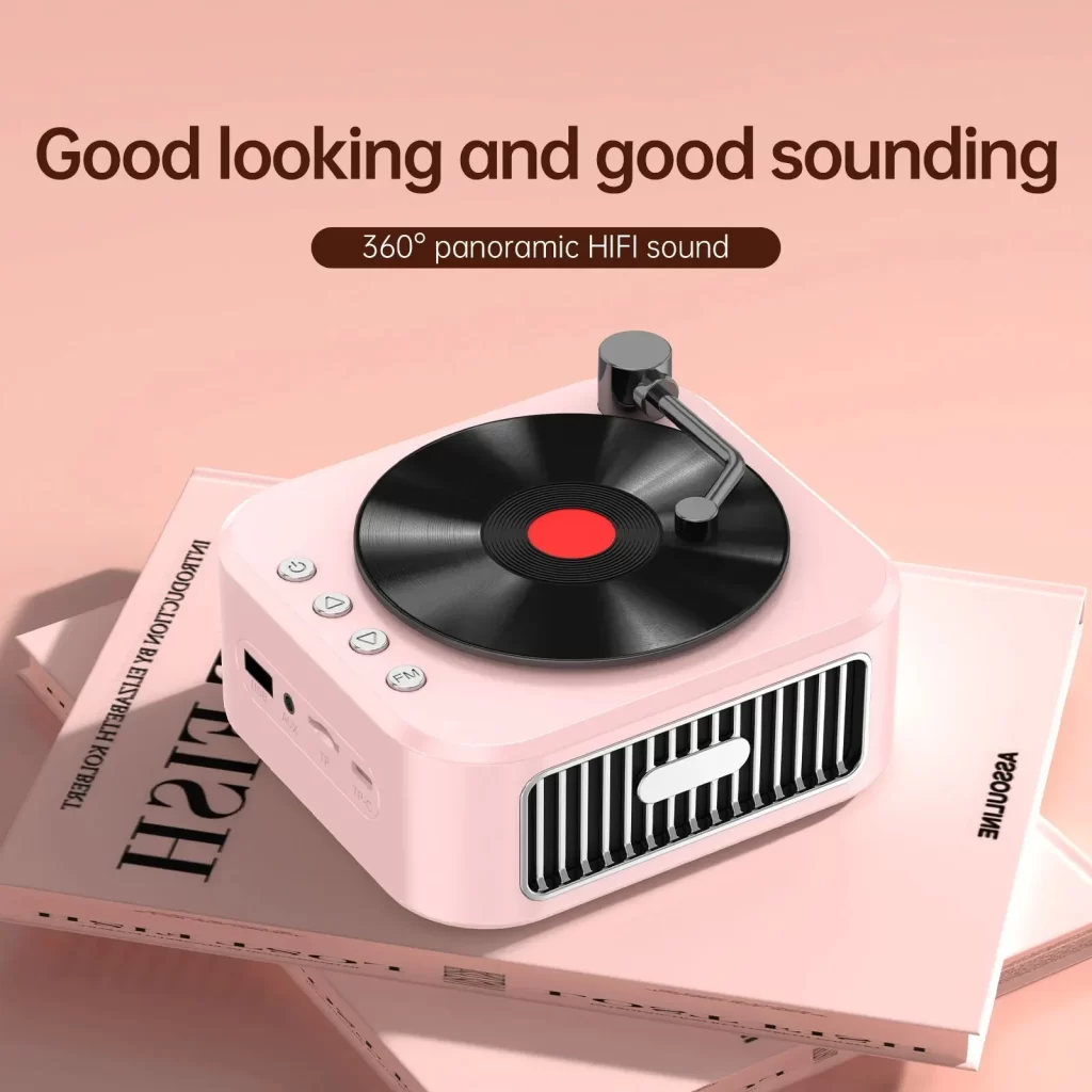 Petite animation intelligente rétro haut-parleur Bluetooth sous-woofer poupée portable petite haute qualité sonore surpoids bas haut de gamme – Image 3