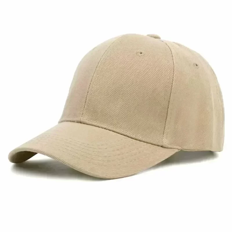 Couleur solide Twill Plain Soft Top Acrylic Sports Cap Papa Chapeaux ajustables Blancs Personnel Non structuré Baseball – Image 3