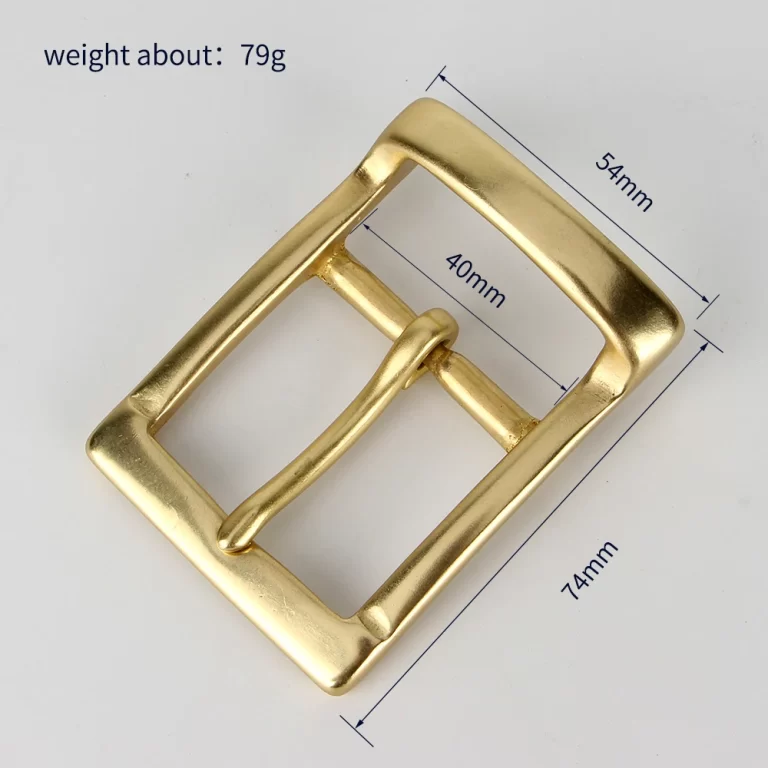 1 pcs Brass solide 40mm ceinture boucle Tête de ceinture des hommes Boucle à broche unique pour les pièces de ceinture artisanale en cuir Tisserie DIY Leather cra – Image 5