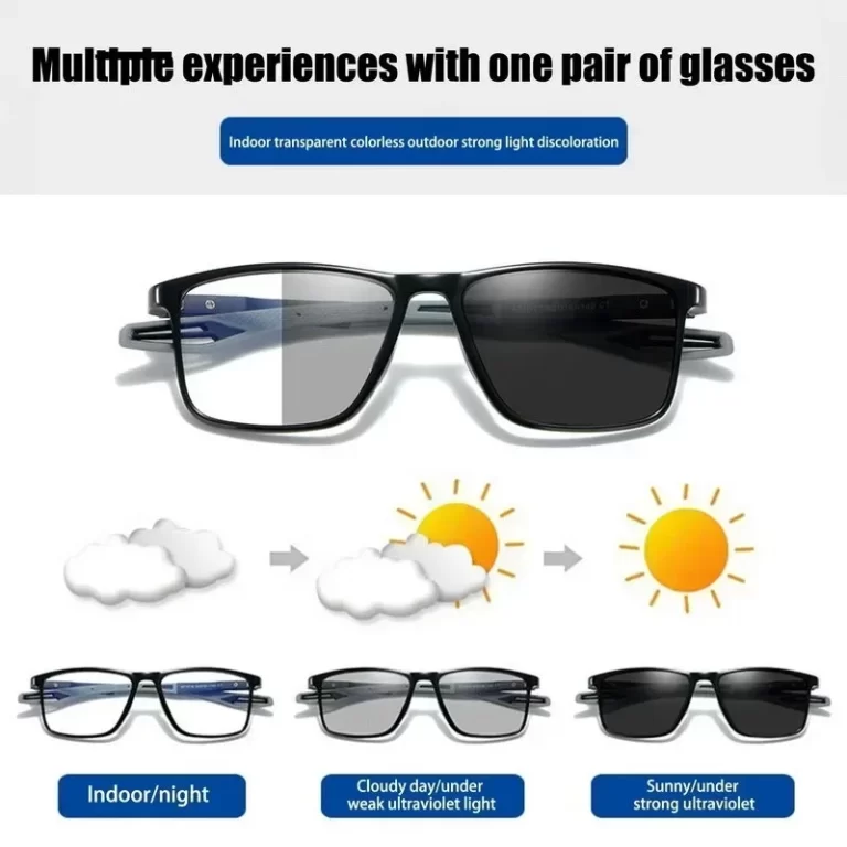Photochromic TR90 Lumière anti-blue Nouvelles lunettes de lecture multifocales Progressive Near Far Lunettes de sport hommes femmes – Image 3