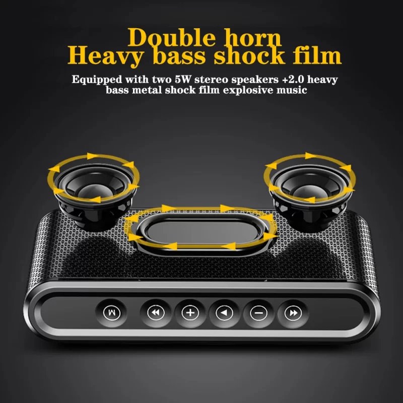 X6 8000mAh Battery Bluetooth-compatible V4 2 EDR Speaker Wireless TF Card USB Disk Subwoofer Mobile Power Bluetooth Speaker – Image 6