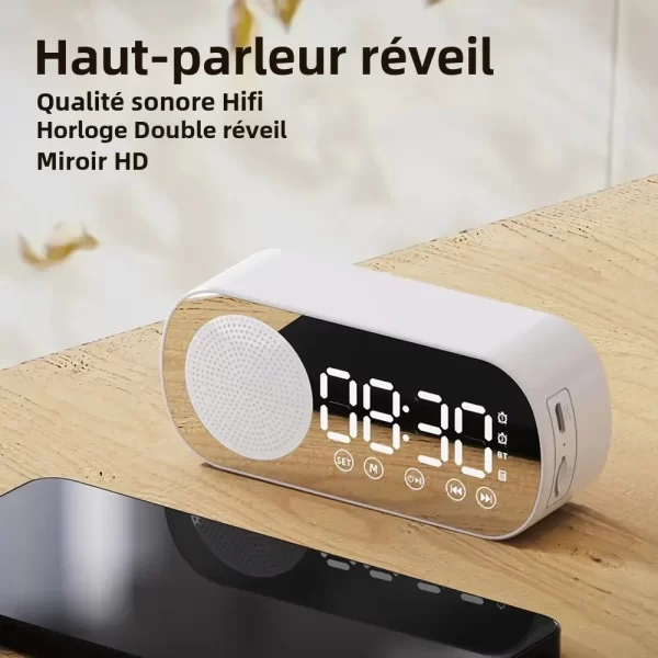 Z7 Mini haut-parleur Bluetooth portable avec alarme numérique, boost de basse et emplacement pour carte TF - cadeau de vacances – Image 3