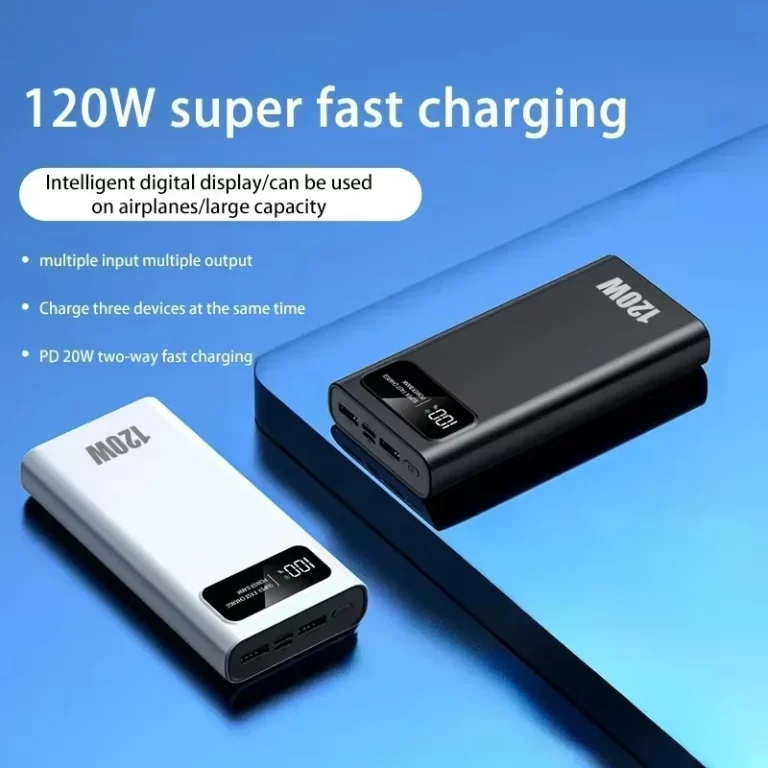 Xiaomi 120W Super Fast Charging 200000mAh Batterie Banque d'alimentation haute capacité Affichage numérique Banque d'alimentation pour iPhone Samsung Huawei – Image 3