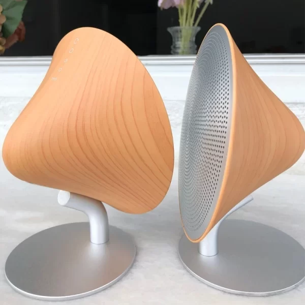 MINI330 haut-parleurs en bois rétro Bluetooth panneau de fonctionnement tactile petit sous-woofer de bureau maison hi-fi boîte à son stéréo Caixa De Som – Image 4