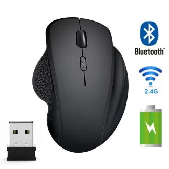 Souris sans fil Souris d'ordinateur ergonomique PC Souris optique avec récepteur USB 6 boutons 2.4Ghz Souris sans fil 1600 DPI pour ordinateur portable