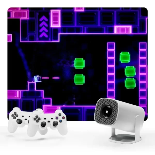 Projecteur de jeux 3D P30MAX Console de jeux vidéo rétro Contrôleur sans fil 4K ULTRA HD Plug and Play Android11 BT5.0 720P Home Cinema – Image 5