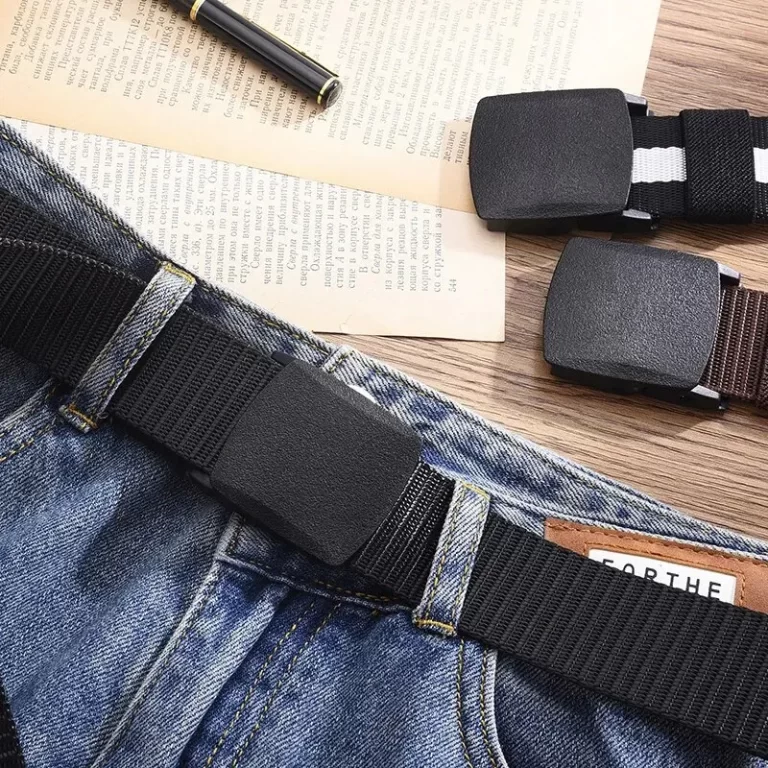 Ceinture pour hommes Ceinture en toile extérieure ceinture en métal ceinture tactique en nylon avec pantalon ceinture de jean ceinture de sport pour hommes et femmes – Image 4