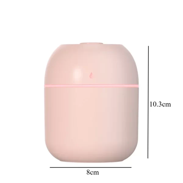 Humidificateur d'air de goutte d'eau USB Voiture Home Desktop Intérieur Mini Portable Mute Air Humidificateur d'atomisation Appareils ménagers – Image 6