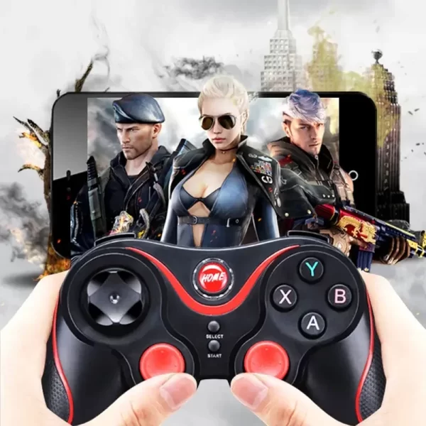 MG09 contrôleur de jeu Bluetooth sans fil pour PC Téléphone mobile TV BOX Ordinateur Tablette Joystick Gamepad Joypad Holder – Image 3