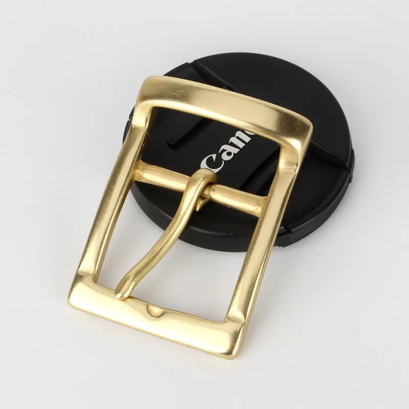 1 pcs Brass solide 40mm ceinture boucle Tête de ceinture des hommes Boucle à broche unique pour les pièces de ceinture artisanale en cuir Tisserie DIY Leather cra