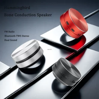 2025 haut-parleur de conduction d'os chaud compatible Bluetooth TWS haut-parleur sans fil stéréo son Hummingbird avec radio FM Dropshipping