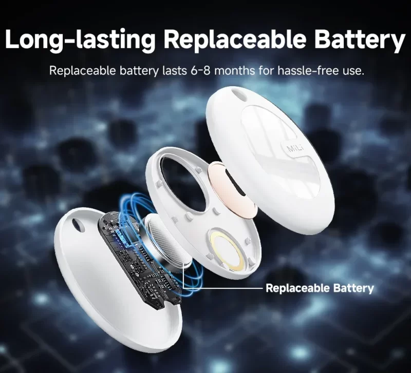 MiLi Smart Tracker Mitag Bluetooth Localisateur Appareil anti-perte Clés mobiles Animaux de compagnie Les enfants plus âgés Finder Travailler avec Android Trouver mon – Image 7