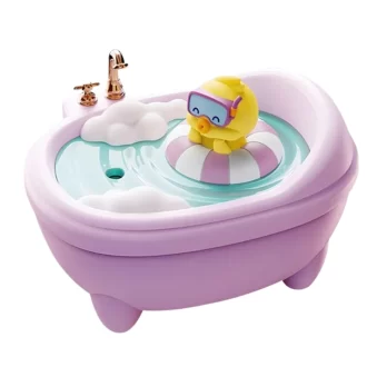 Humidificateur d'air de dessin animé Éclairage coloré 340ML Mini baignoire Diffuseur de forme Jouet pour enfants Humidificateurs de canard mignon Voiture Bureau silencieux
