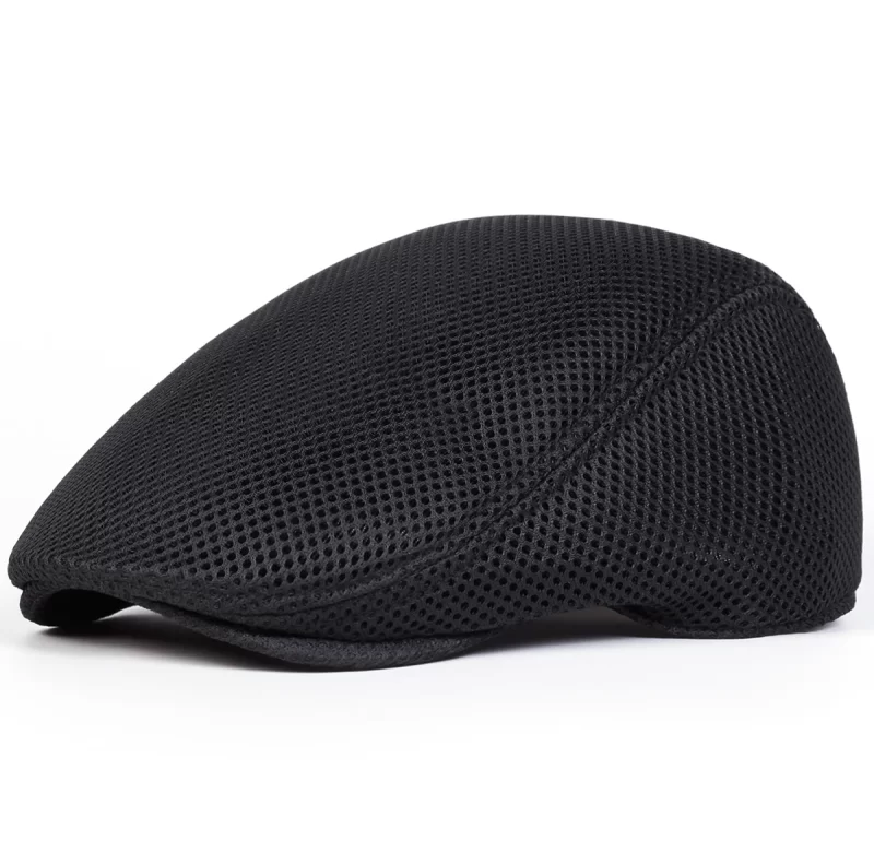 Mesh Hommes Breathability Newsboy Caps Peintres britanniques Chapeaux printemps et été Flat Cap Hip Hop Bérets – Image 2